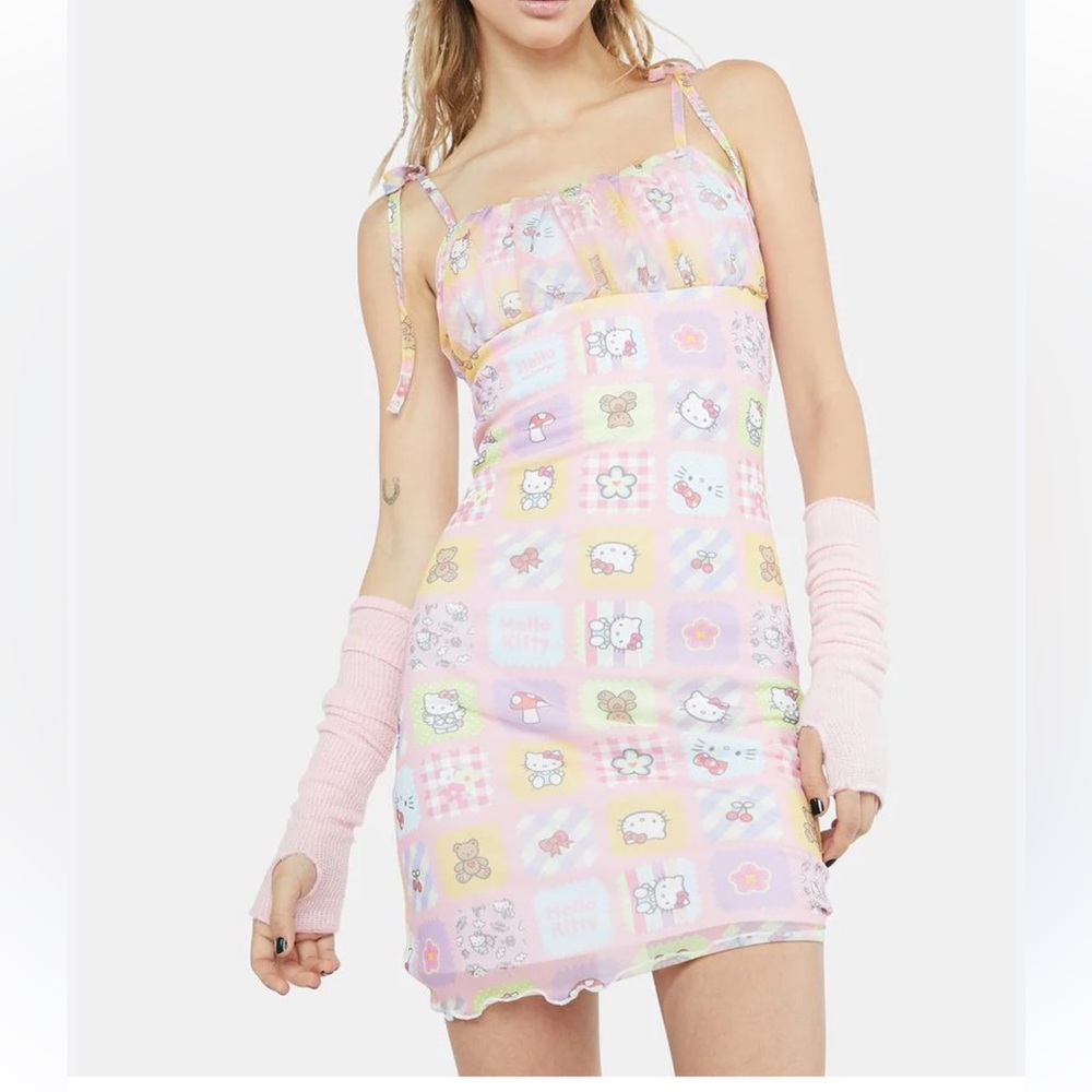 Pastel Pink Patterned Dress